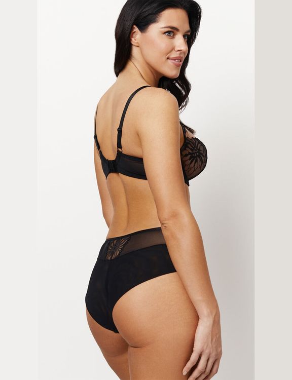 Трусы Subtille Astra Black бразилиана (черный/телесный)