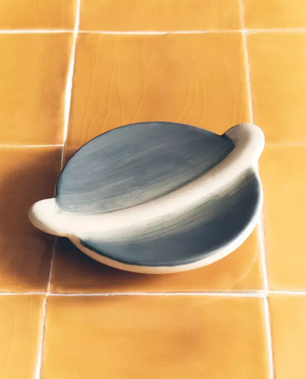 ZARA HOME ДЕТСКАЯ МЫЛЬНИЦА "CHILDREN'S PLANET", СЕРЫЙ/СИНИЙ