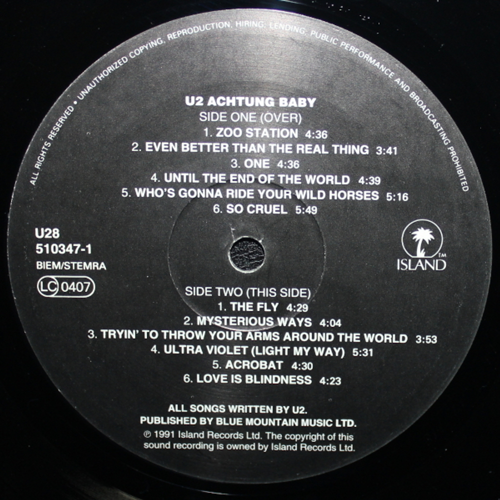 U2 / Achtung Baby (LP)