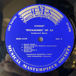 Винтажная виниловая пластинка LP Schubert Шуберт, Симфония Symphonie Nr. 4 In C-Moll Tragische Трагическая / Rosamunde (Германия 1959)