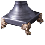 Ваза чёрная Львы [Арт. CH/D578C/BK0854M/BZ]