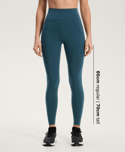 OYSHO Компрессионные легинсы Compressive Basic до щиколотки, длина 65 см, морской темно-синий