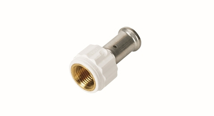 Муфта ВР, HENCO(ХЕНКО) ПВДФ пресс (белая), 20x3/4"