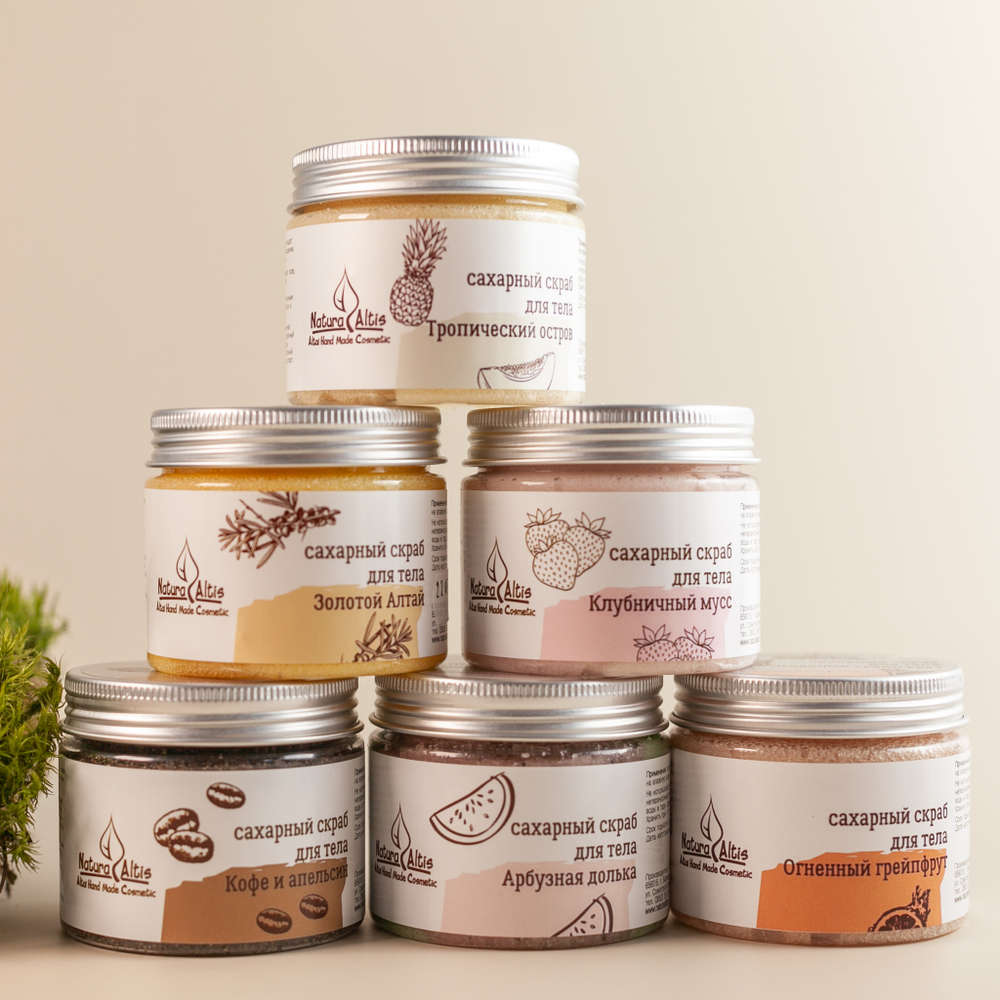 Сахарный скраб для тела "Тропический остров"