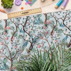 Ткань барби весенние нежные ветви цветов