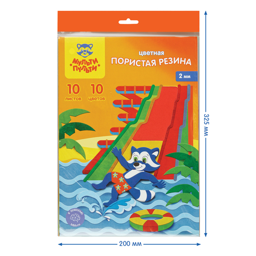 Фетр Мульти-Пульти "Приключения Енота", А4, 5л., 5цв., 2мм