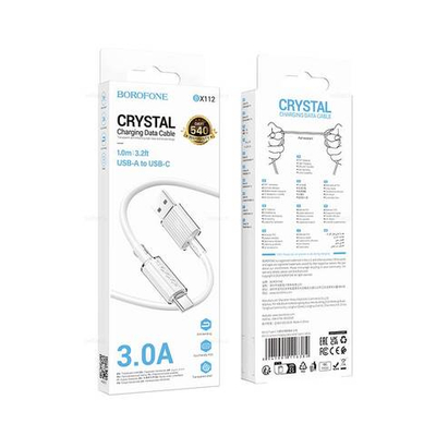 Кабель USB на Type-C Borofone BX112 (white)