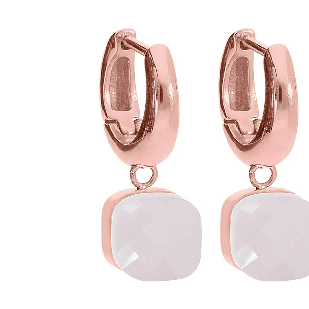 Серьги Qudo Firenze Dark Rose Opal 300020 R/RG
