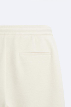 ZARA ШОРТЫ КОМФОРТНОЙ ПОСАДКИ, ЭКРЮ