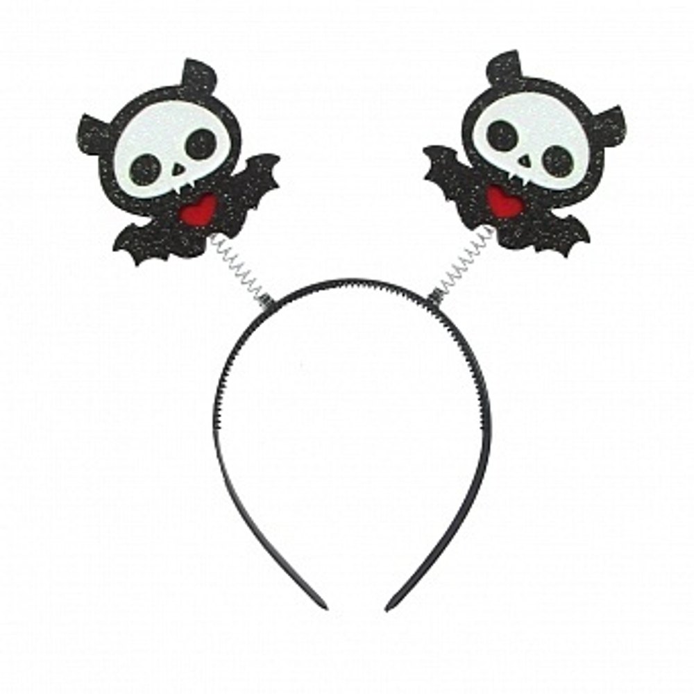 Ободок Летучие мыши Черный/Белый/Красный