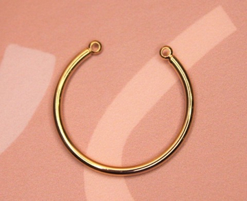 Коннектор 30 мм подкова позолота