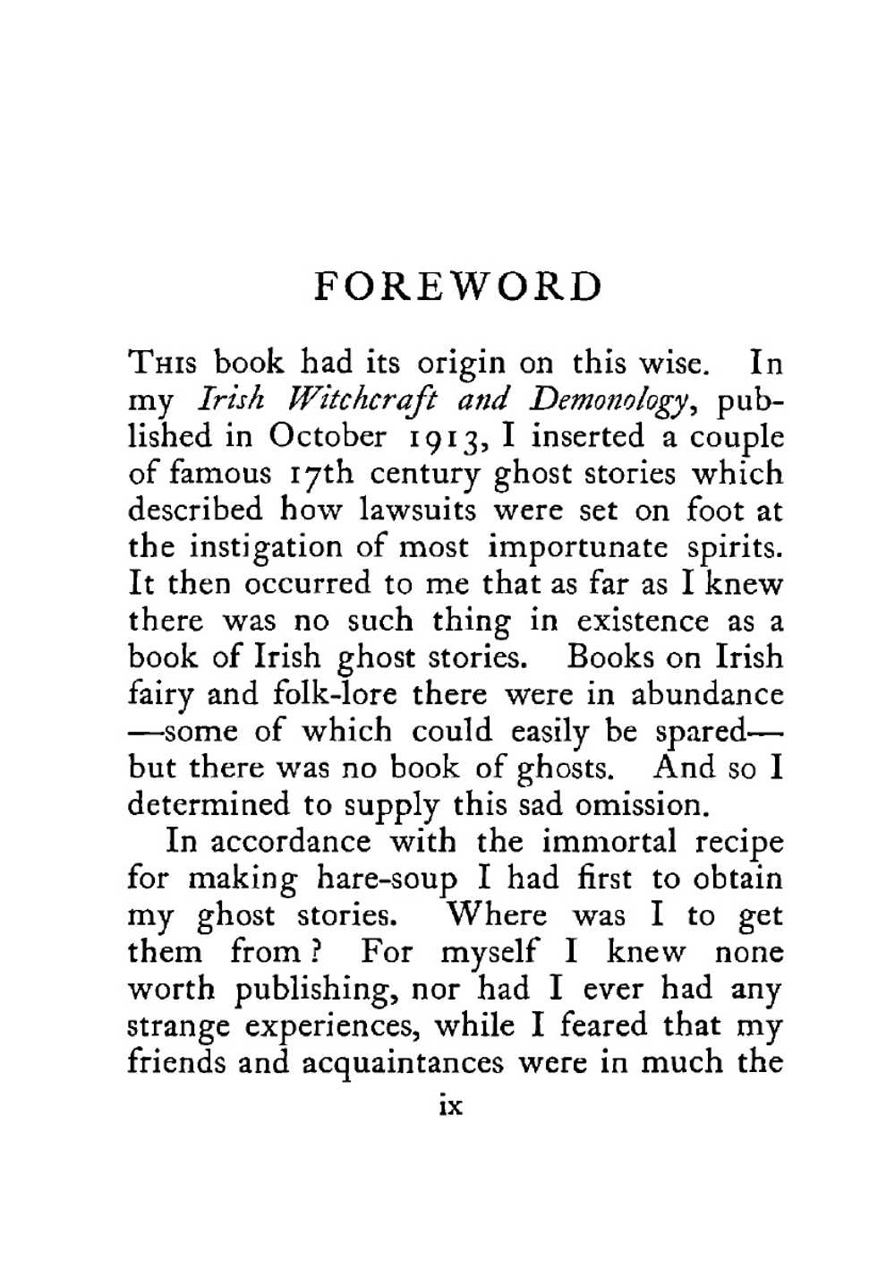 True Irish ghost stories | St John D. Seymour