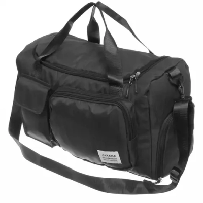 Сумка спортивная «City-sport», водонепроницаемый отдел + 2 кармана + отдел под обувь, цвет черный, 49*21*29см