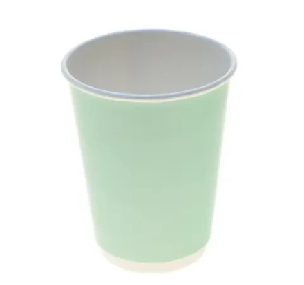 Стакан бумажный 2 сл 300 мл d=90 мм пастель мятный для горячего