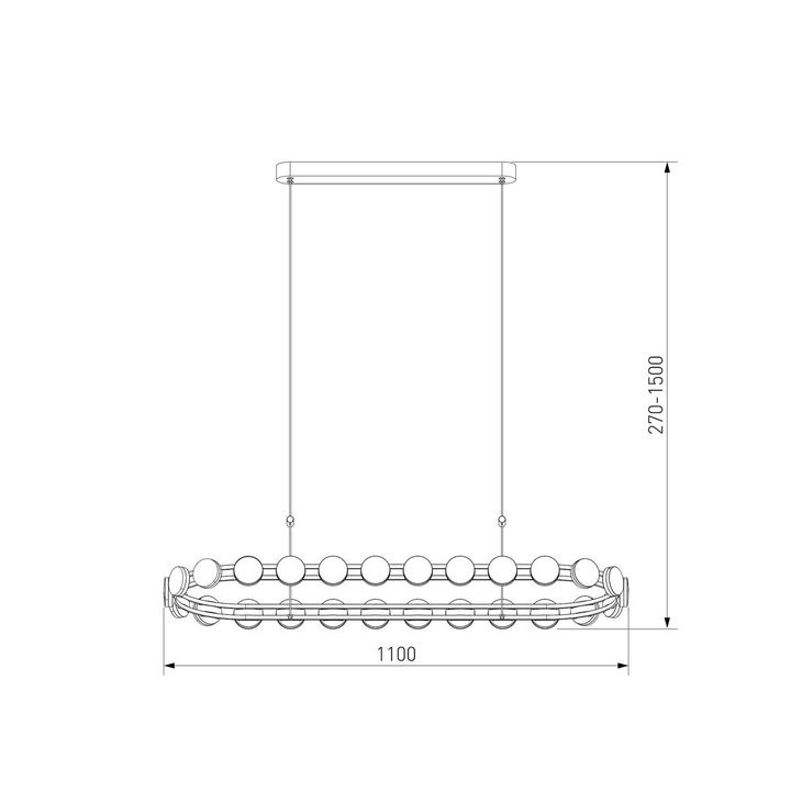Подвесной светодиодный светильник Eurosvet Tapioca 90332/26