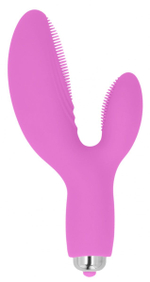 Розовый G-стимулятор Holy с 10 режимами вибрации - 14,1 см. (Цвет: розовый)