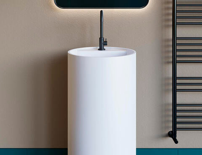 Раковина каменная глянцевая 45х45 Salini ARMONIA TOP 201 130114G