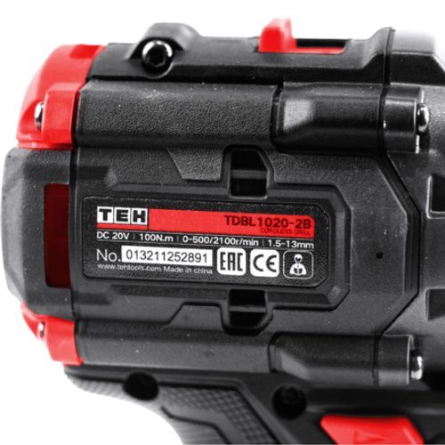 Дрель аккумуляторная 20V TEH TDBL1020-2B