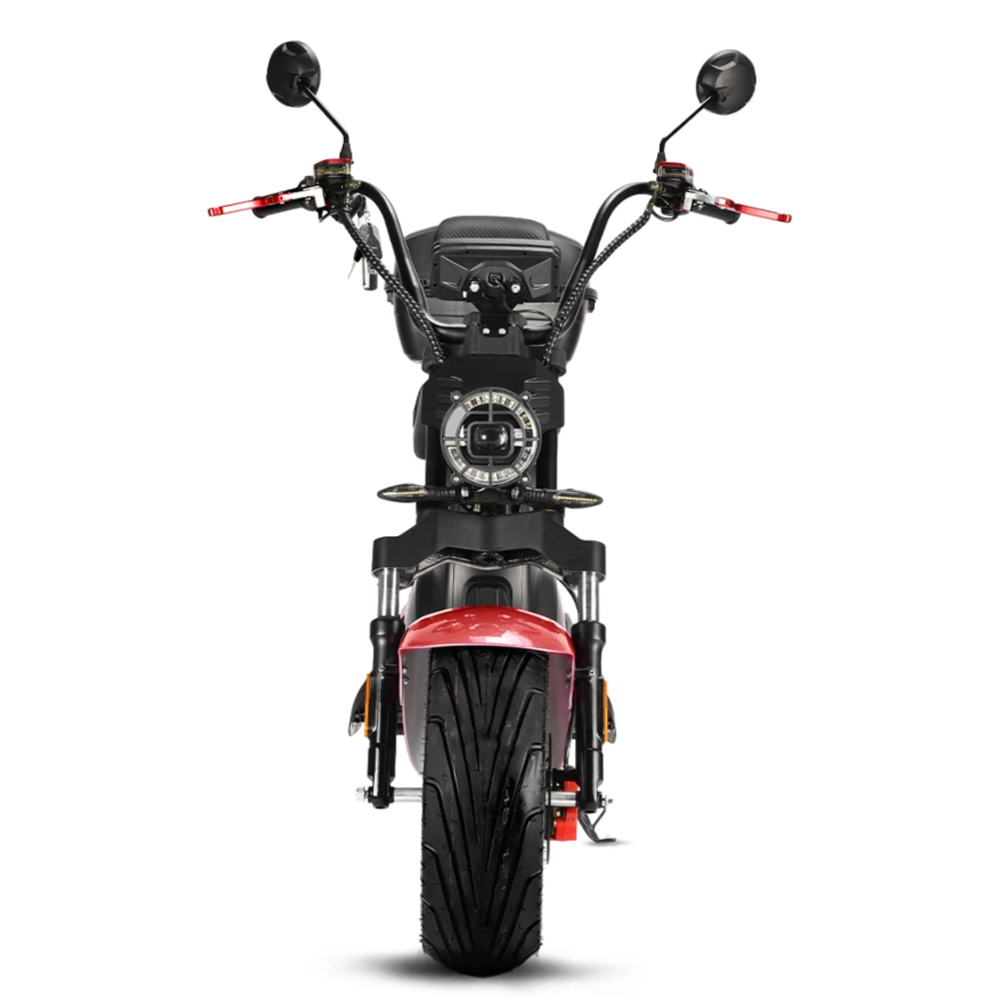 Электроскутер CityCoco WHITE SIBERIA BLACK SEA (RED) 5000W