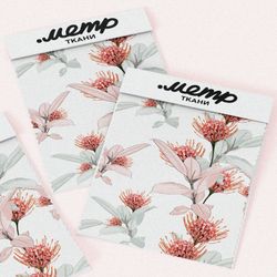 Ткань таффета очаровательный фантастический цветок