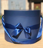 Шляпная коробка 32 см Цвет: Темно синий . Розница 800 рублей .