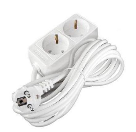 Удлинитель бытовой ТМ Союз 2200 Вт 2гн. ПВС с/з 1,5м