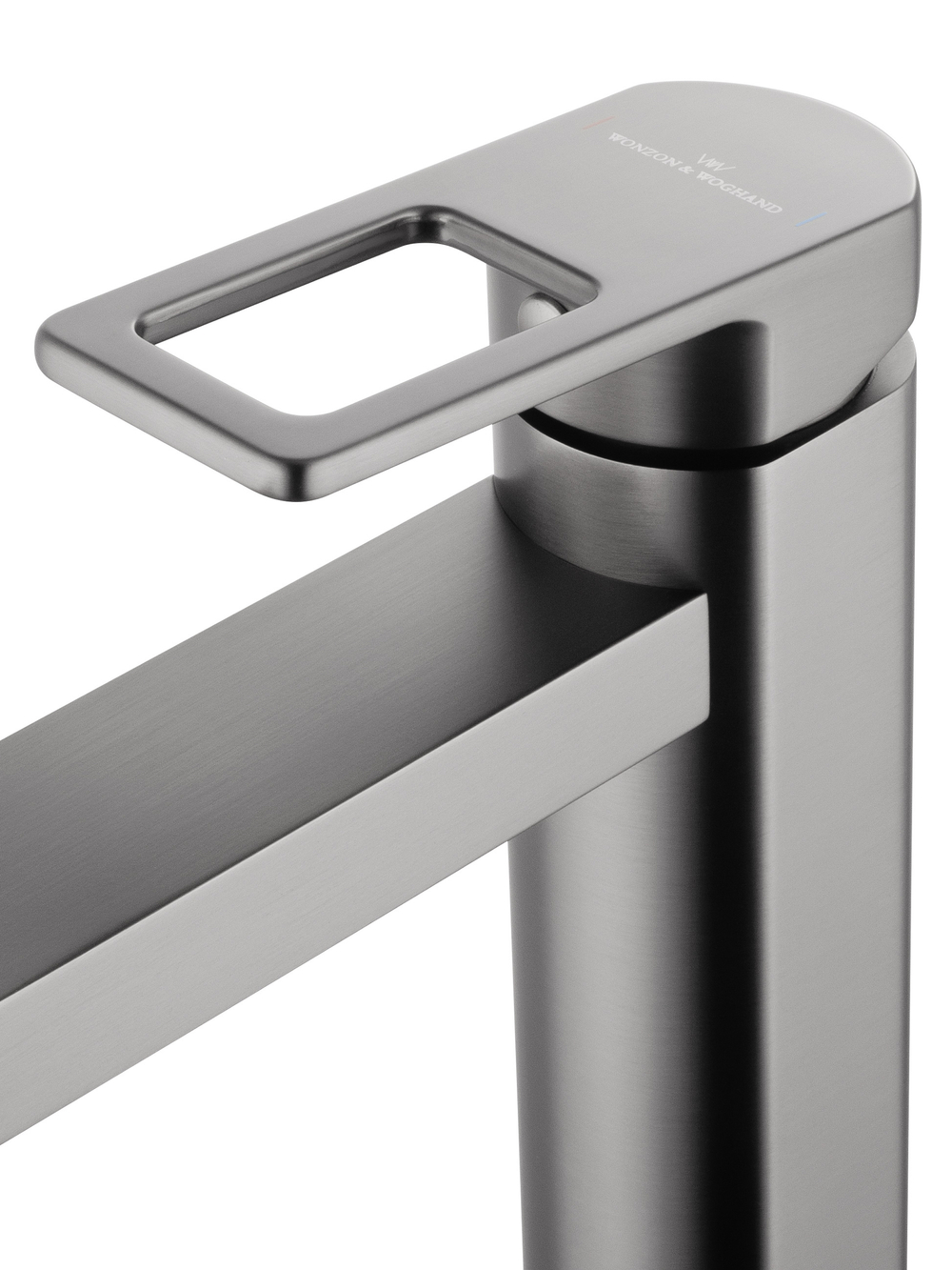 Смеситель для раковины высокий WONZON & WOGHAND FRAME, Темный графит (WW-88239010-BGM)