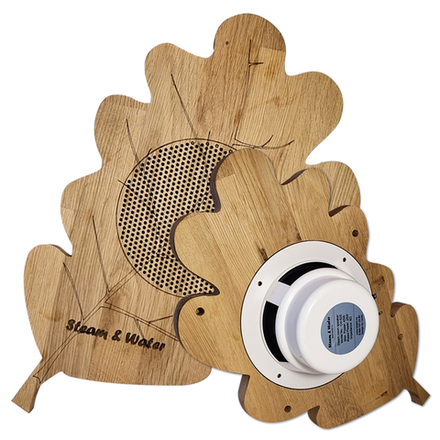 Влагостойкий динамик с декоративной дубовой сеткой SW 525 Wood OAK (ДУБ), для бани и сауны