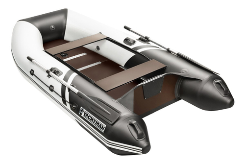YACHTMAN-280 СК (Яхтман) белый-черный (лодка ПВХ под мотор с усилением)