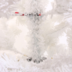 Ёлка «Звон вьюги» 180 см, ПВХ (786 веток), белый иней, Белый