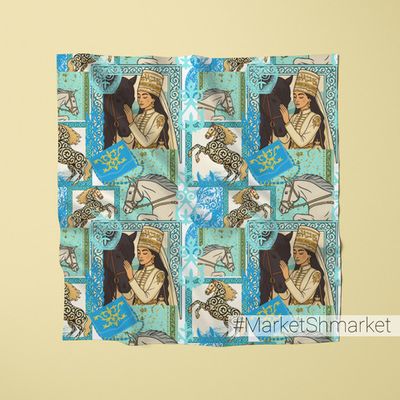 Платок с принтом 