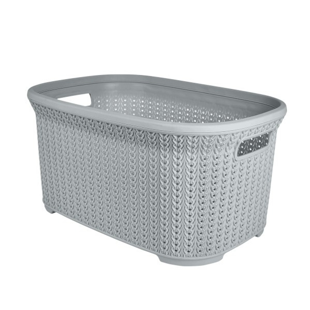 Корзина для хранения Plast Team Melange 35л 530х356х255 мм серый шторм