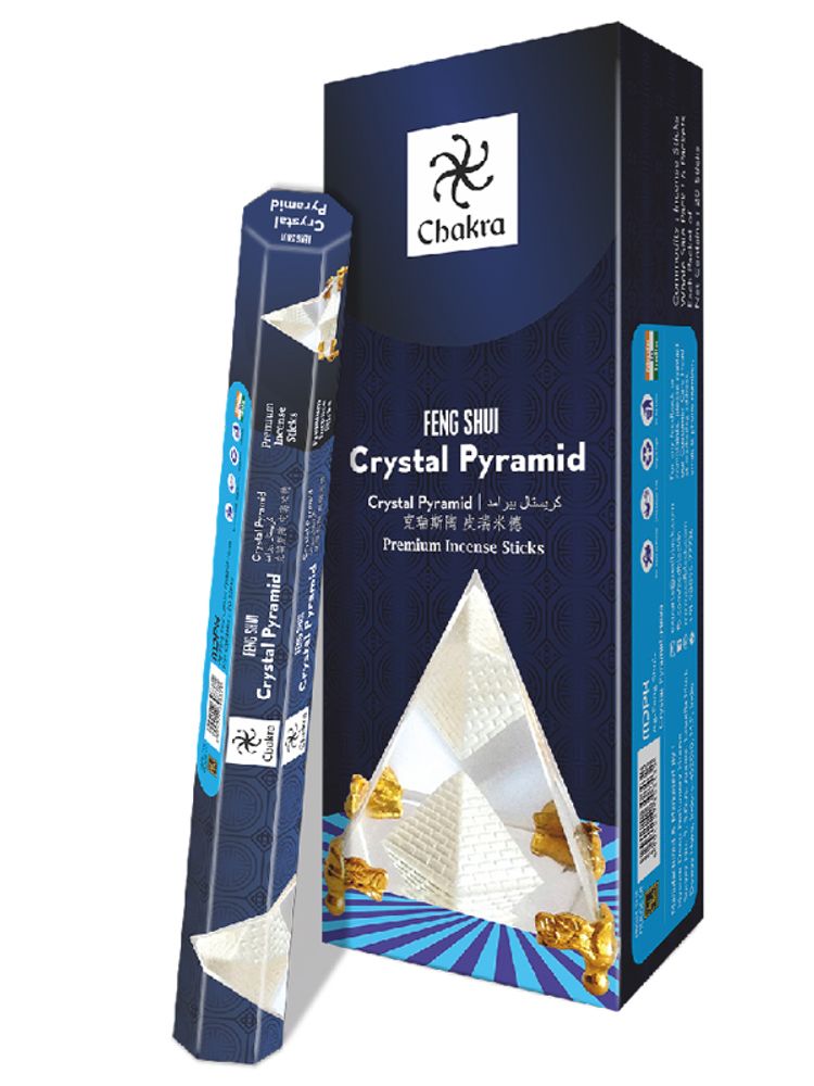 Chakra Feng Shui Series Crystal Pyramid шестигранник Благовоние Хрустальная Пирамида