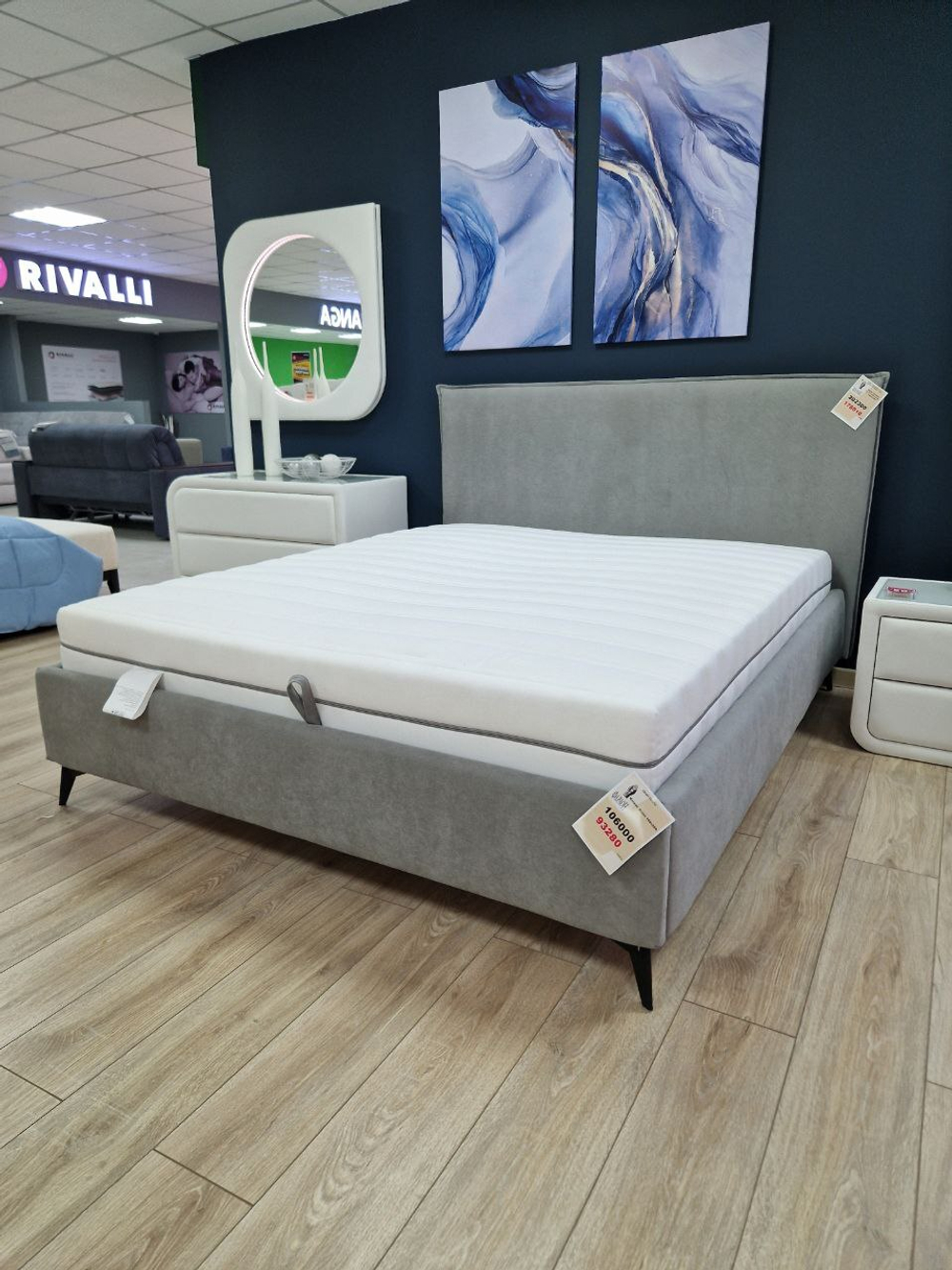 Кровать Пальмира (с.м.160*200) Lounge 13, ВариантКроя1