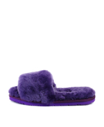 FLUFF SLIDE SLIPPER-purple