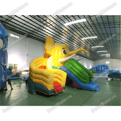 Водная надувная горка «Слоник на воде», 9×8×6 м