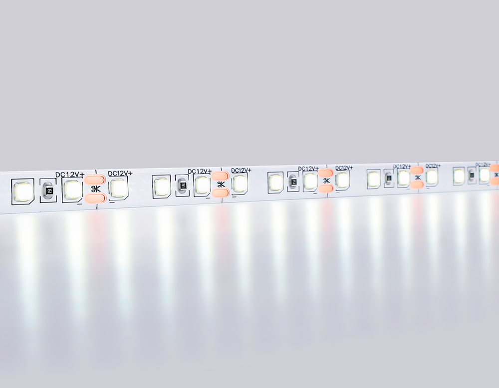 GS1203 2835 120Led/ 9.6W m/ 12V IP65 6500K/ 5000*8*2.27mm (2 конт.)