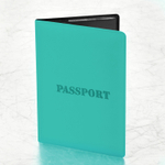 Обложка для паспорта мягкий полиуретан "PASSPORT" цвет "тиффани" STAFF (5 штук в упаковке)