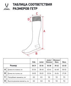 Гетры футбольные Match Socks, красный