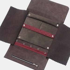 Чехол для ювелирных украшений Plier из кожи теленка, вишневого цвета