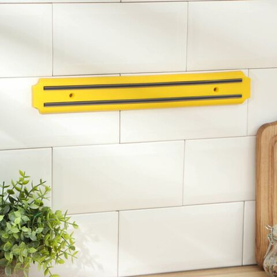 Держатель для ножей магнитный Доляна «Цветная линия», 33 см, цвет жёлтый (Цвет: не задано)