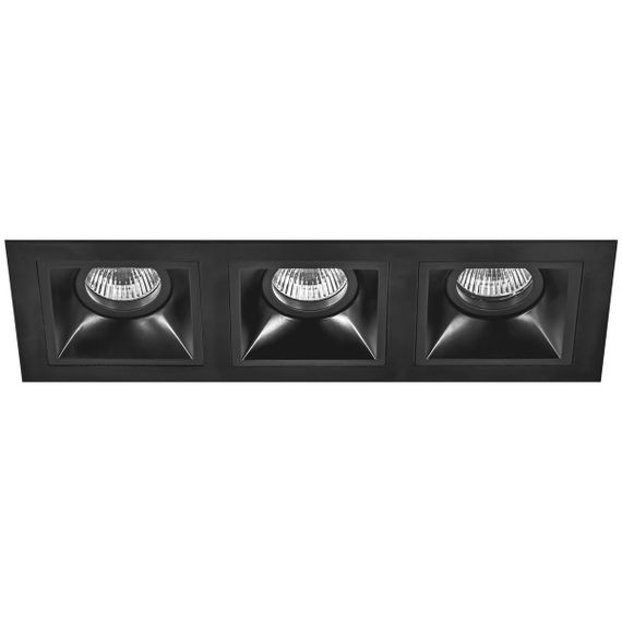 Комплект из светильников и рамки Lightstar Domino Quadro (214537+214507+214507+214507) D537070707