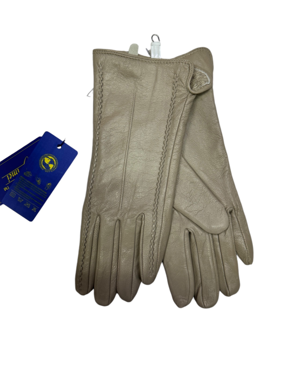 Ymai.Перчатки. Женские. Материал верха: Кожа теленка. Подклад: Трикотаж-шерсть. 5 шт в упаковке.