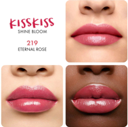 GUERLAIN KissKiss Shine Bloom - Блестящая помада оттенок 219 Eternal Rose, 3 g