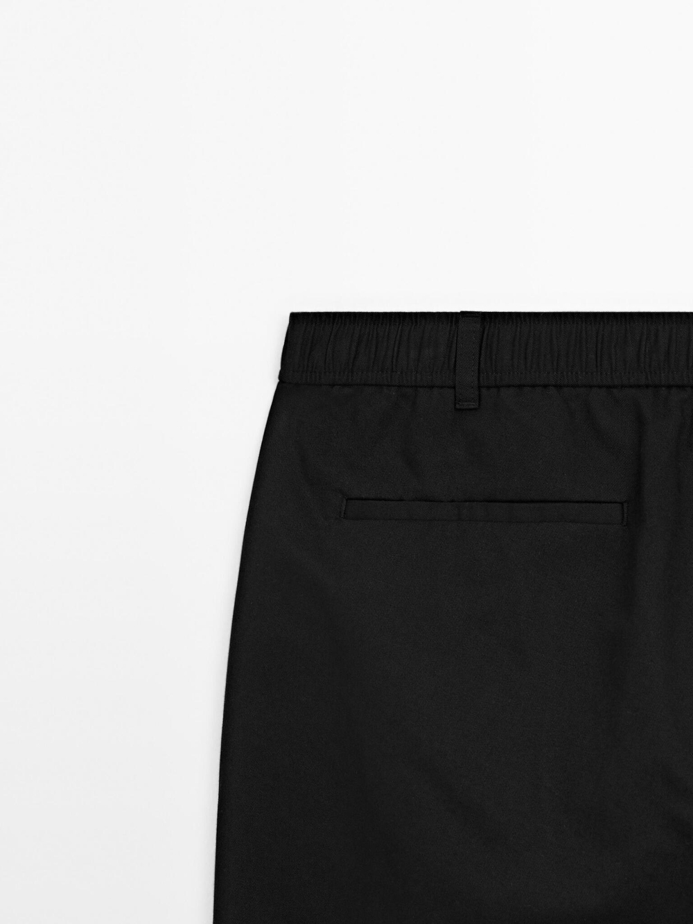 Massimo Dutti Джоггеры из хлопковой смеси, черный