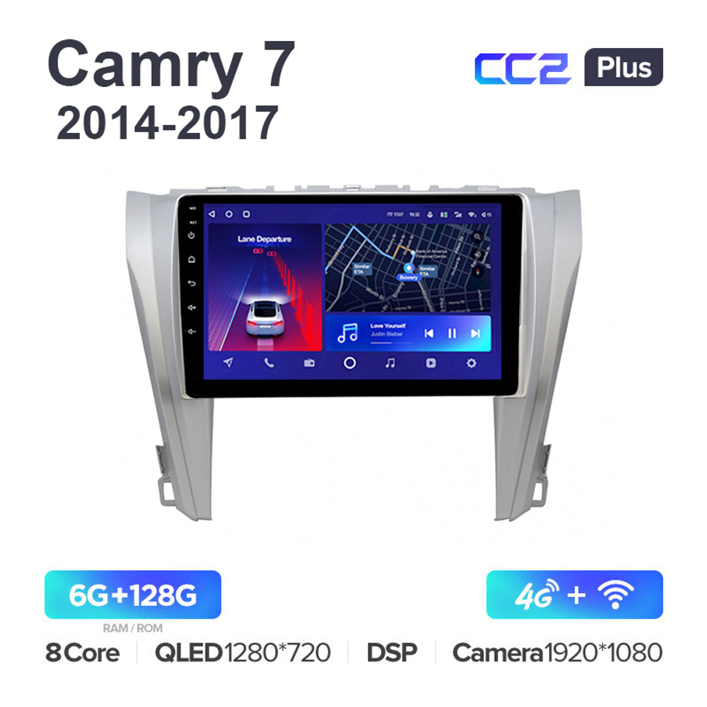 Teyes CC2 Plus 10,2"для Toyota Camry 7 2014-2017
