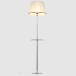 Citilux Линц CL402970T Торшер хром со столиком и белым абажуром