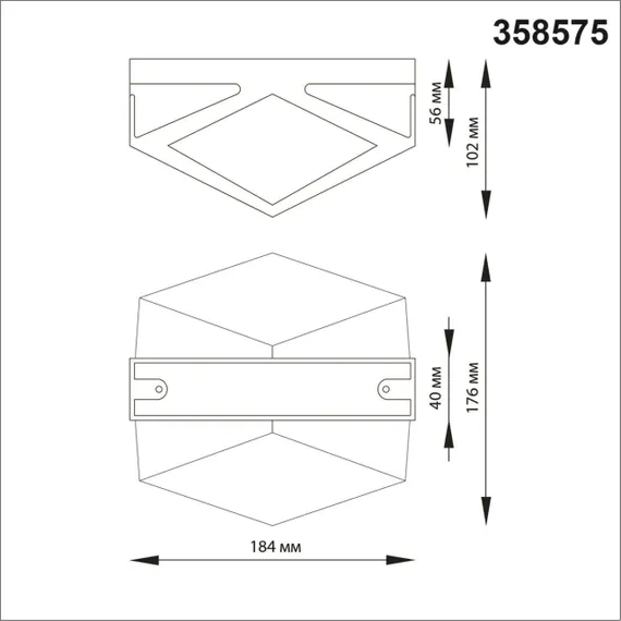 358575 STREET NT21 380 темно-серый Ландшафтный настенный светильник IP54 LED 4000K 12W 85-265V KAIMAS
