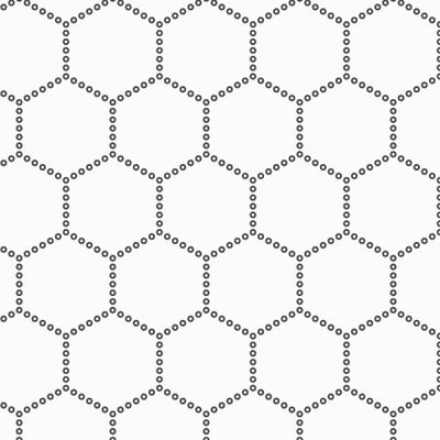 Шестиугольники из точек