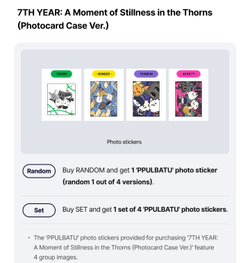 Альбом TXT - 7TH YEAR: A Moment of Stillness in the Thorns (Photocard Case Ver.)